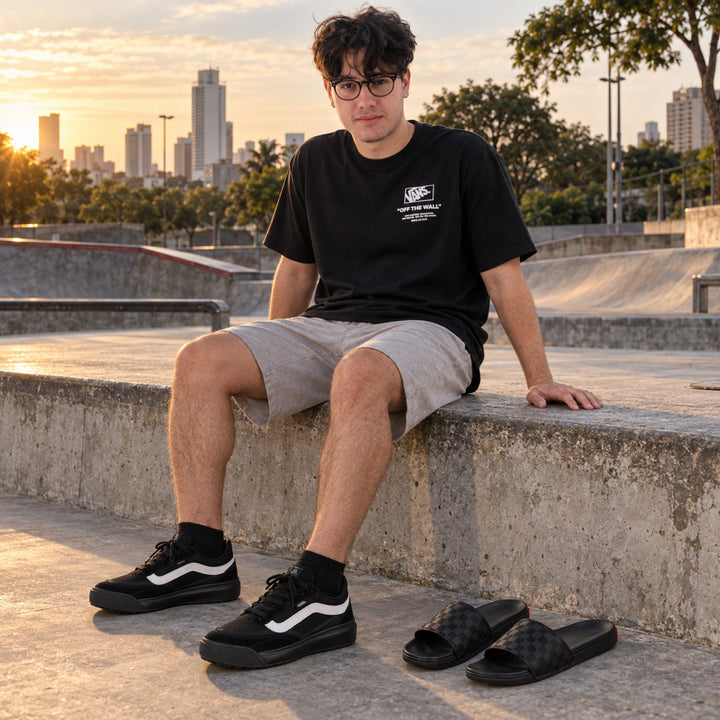 Kit Vans Ultrarange 2.0 Se + Camiseta Vans + Chinelo Vans