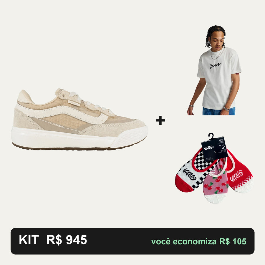 Kit Vans Ultrarange 2.0 Se + Camiseta Vans + Meia Vans — O look completo