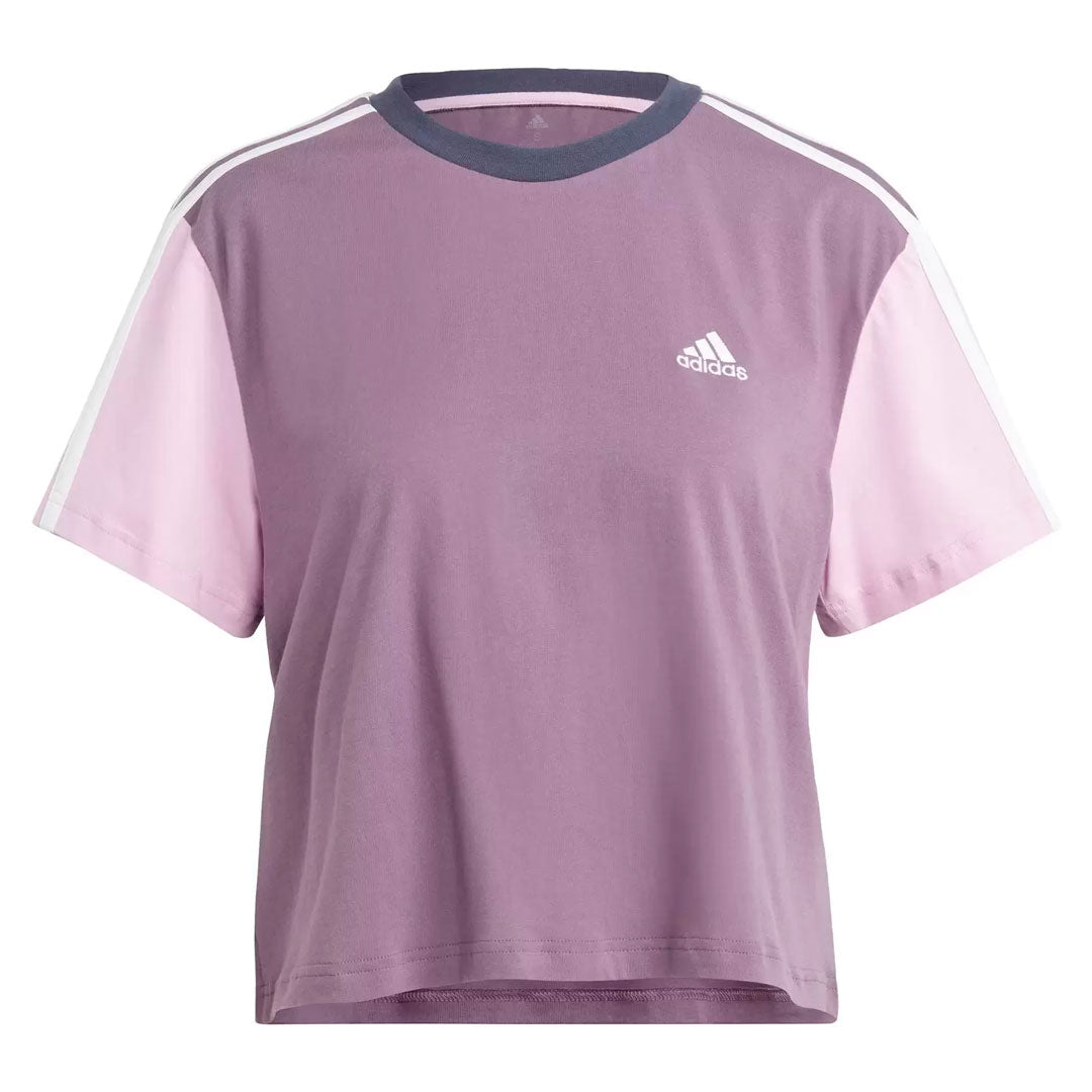 Camiseta Adidas Cropped Essentials Feminino