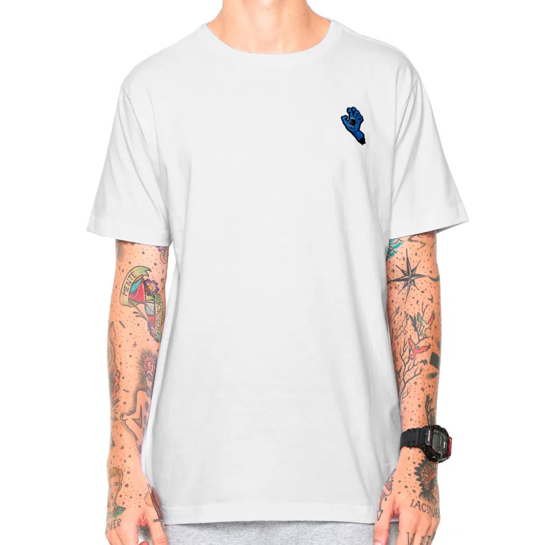 Camiseta Santa Cruz Hand Chest Masculino