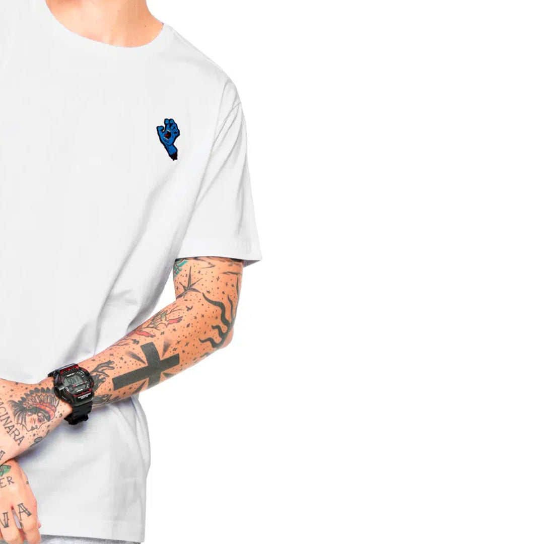 Camiseta Santa Cruz Hand Chest Masculino