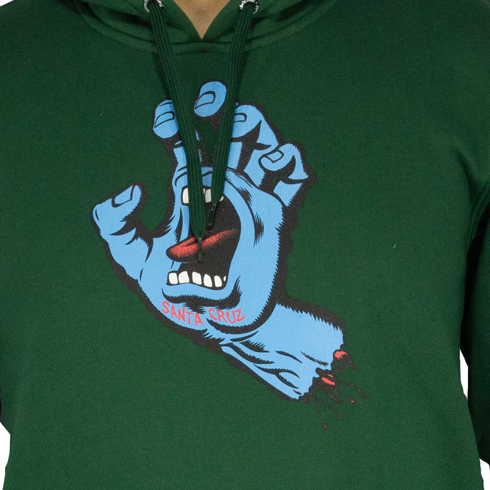 Blusa Canguru Santa Cruz Screaming Hand Masculino