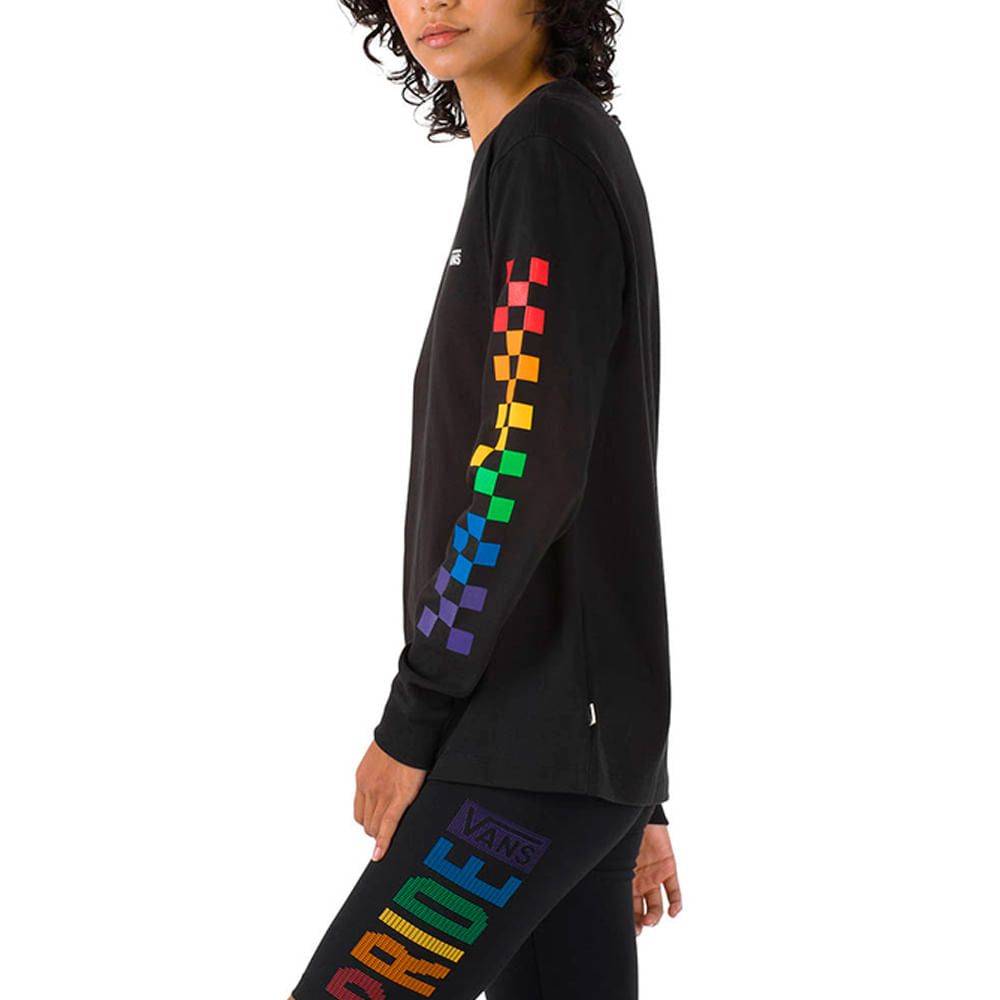 Camiseta Vans M/L Check X Pride Feminino