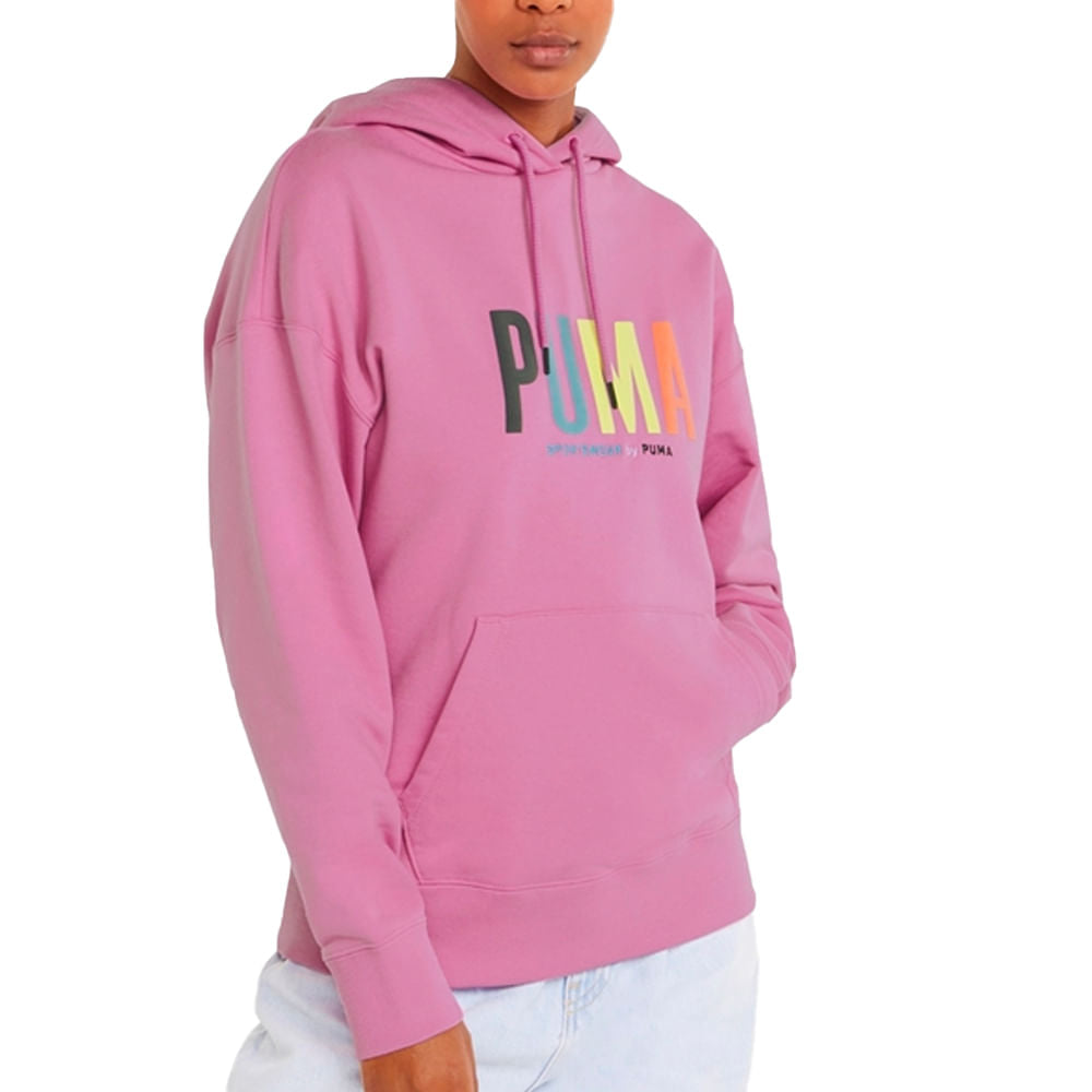 Blusa Puma Graphic Hoodie Tr Feminino