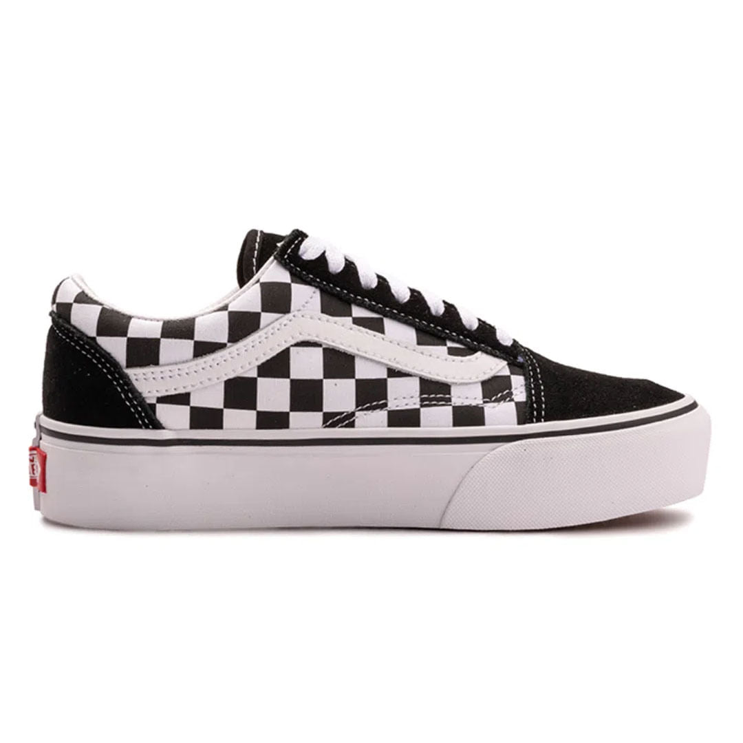 Tênis Vans Old Skool Plataforma Checkerboard Feminino