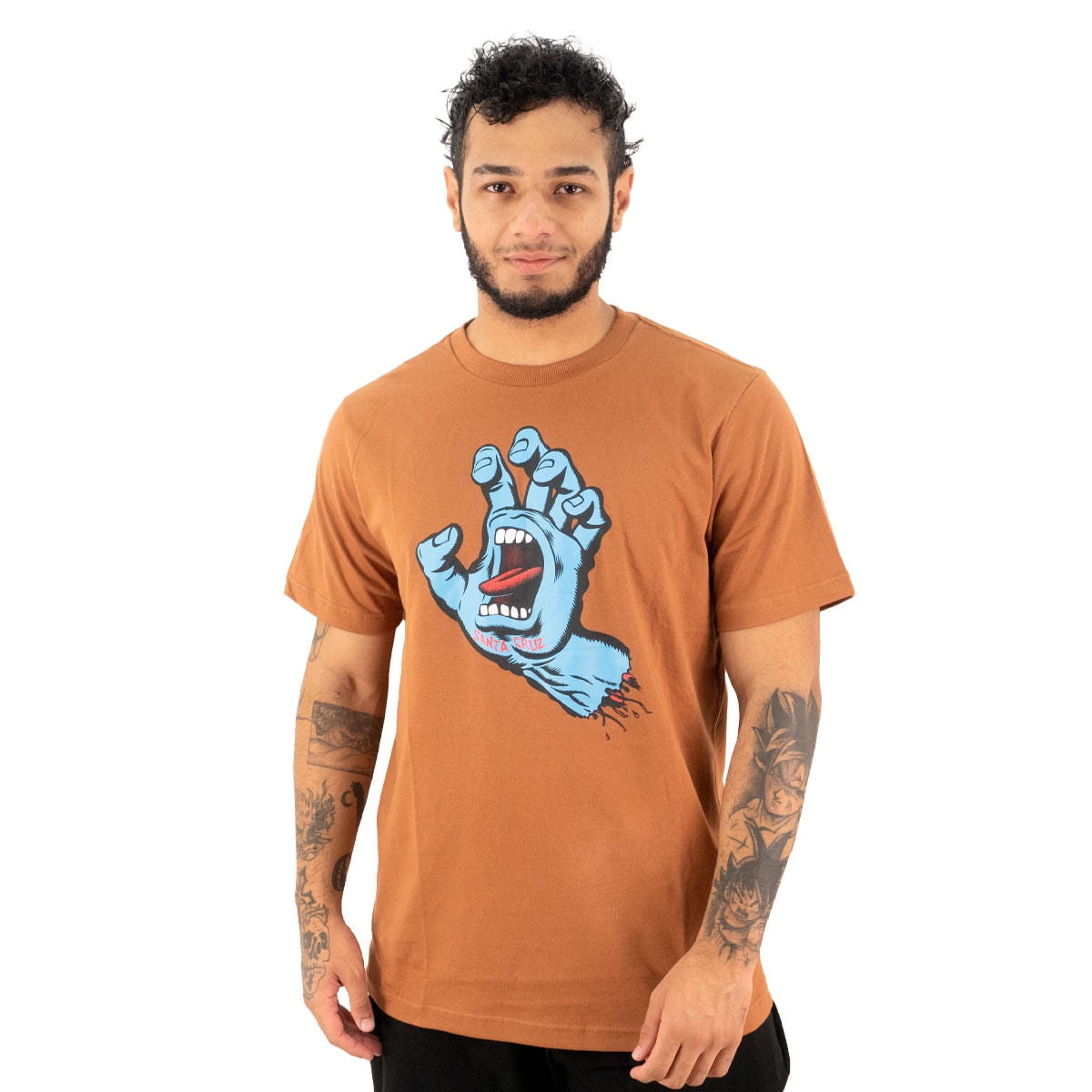 Camiseta Santa Cruz Hand Front Masculino