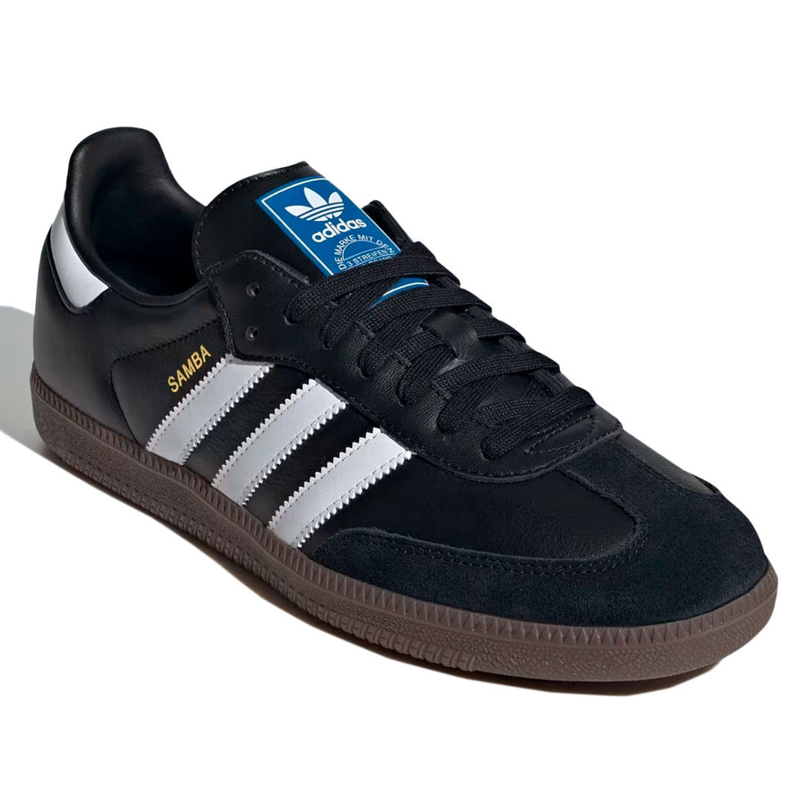 Tênis Adidas Samba Og Unissex — Couro, camurça e detalhes dourados
