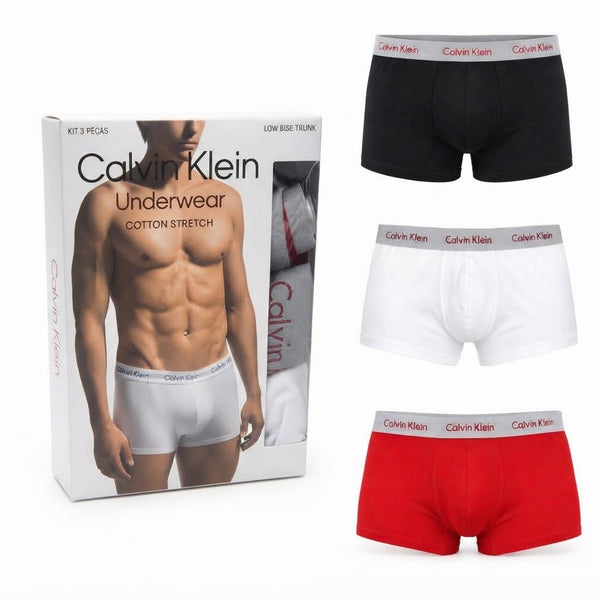 Kit Cuecas Cku Rise Trunks Masculino