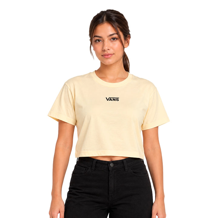 Camiseta Cropped Vans Flying V Feminino