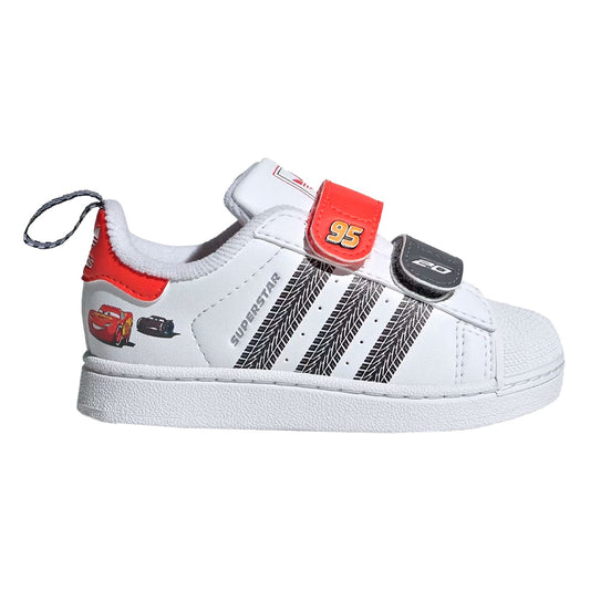 Tênis Adidas Superstar Pixar Cars II Relâmpago McQueen Infantil