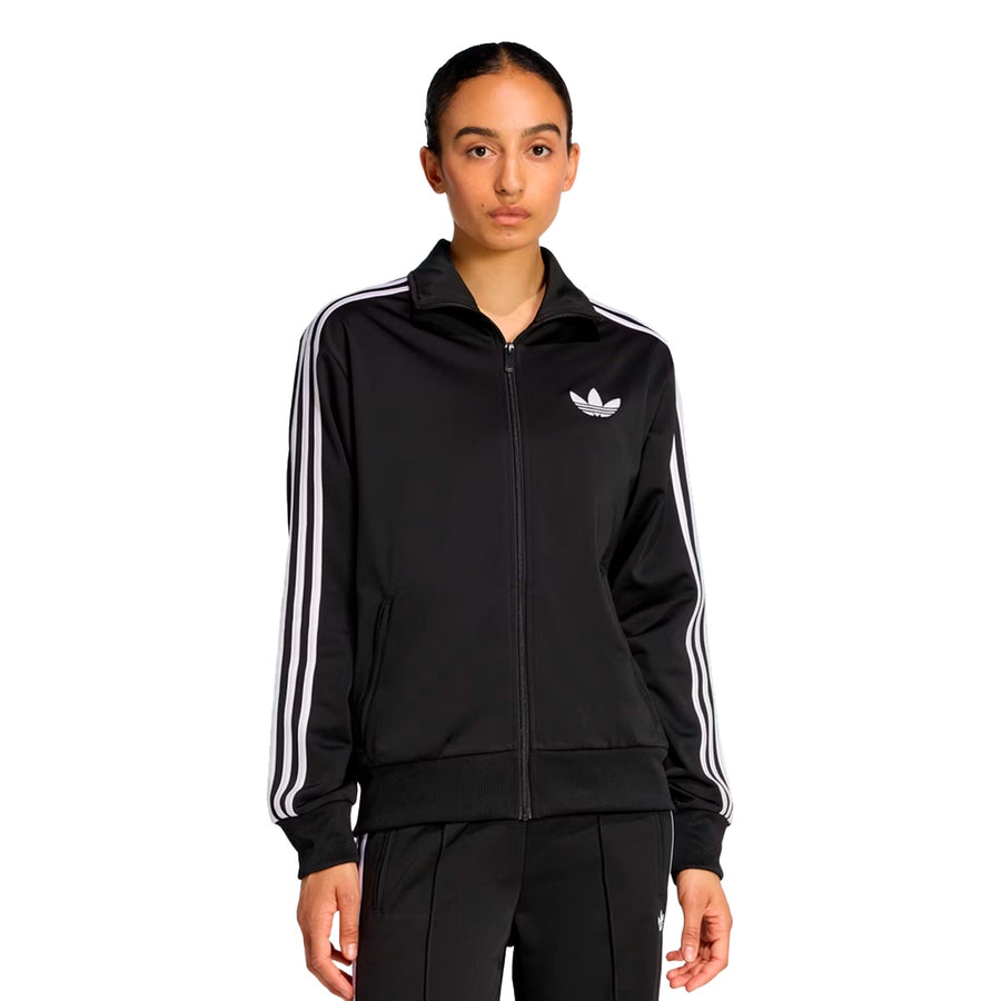 Jaqueta Adidas Firebird Feminino — Punhos e barra canelados