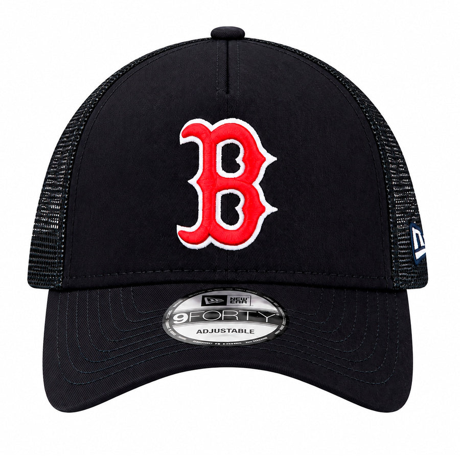 Boné Aba Curva New Era 9Forty Boston Unissex — B bordado em vermelho