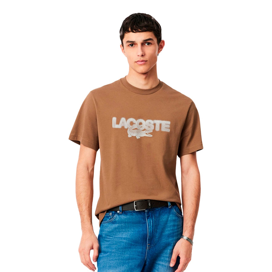 Camiseta Lacoste Jersey Masculino — Logo grande, atitude com elegância