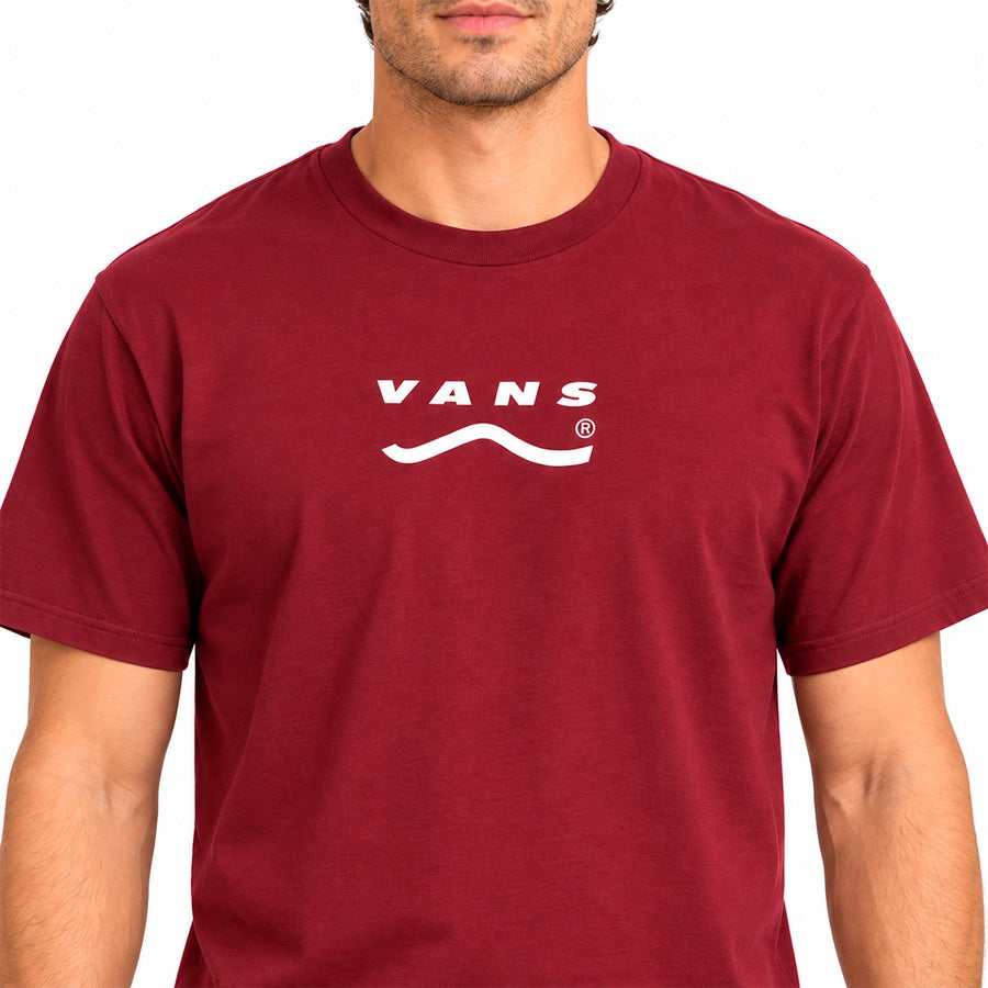 Camiseta Vans Determined Masculino — Assinatura pequena no peito