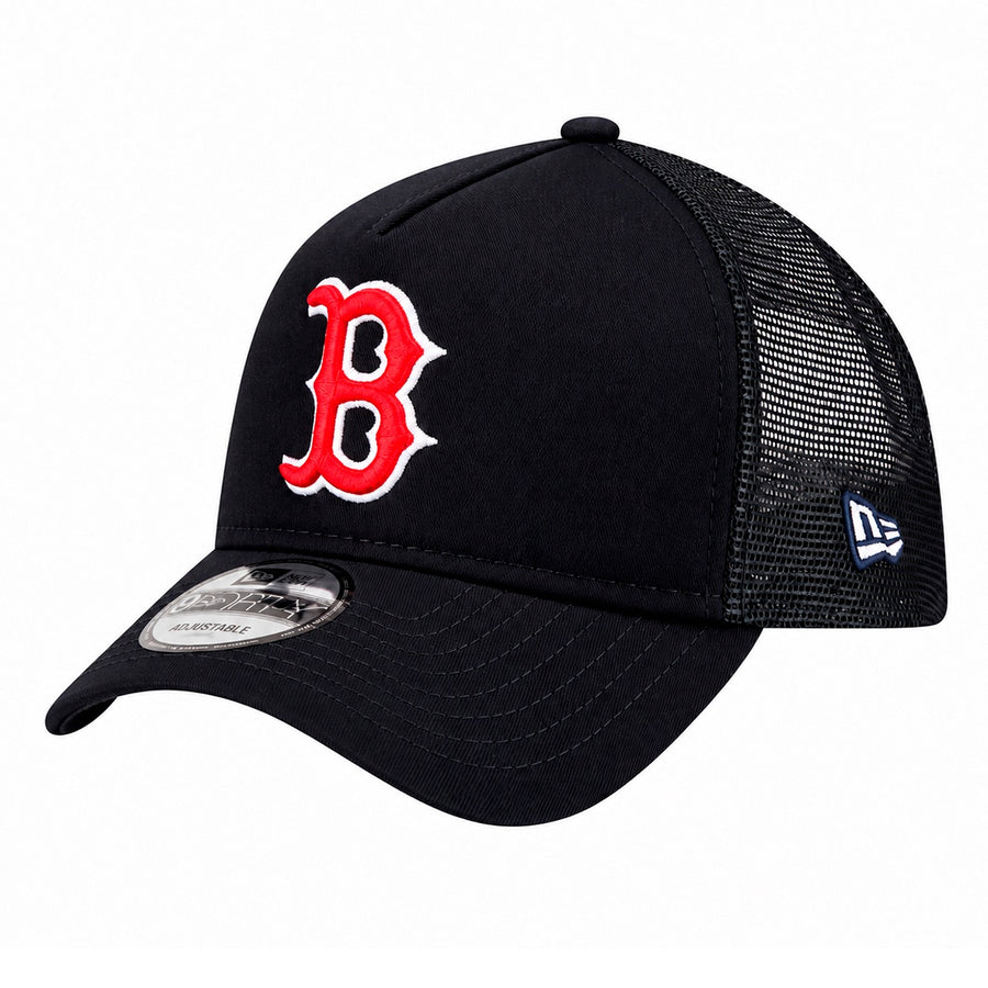 Boné Aba Curva New Era 9Forty Boston Unissex — Frente alta e bandeira
