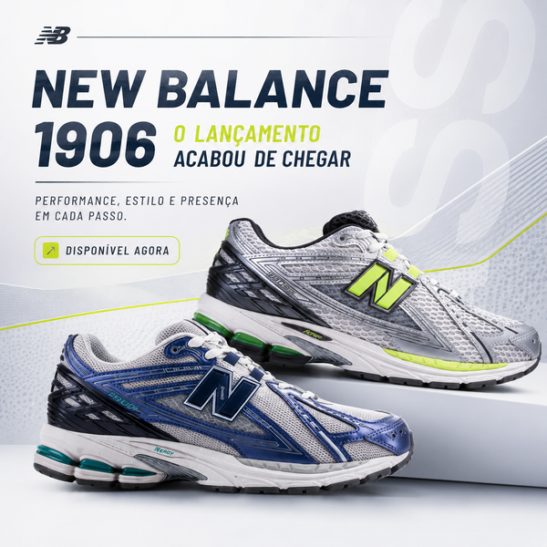 Tênis New Balance 1906 Masculino: guia completo, cores e preço