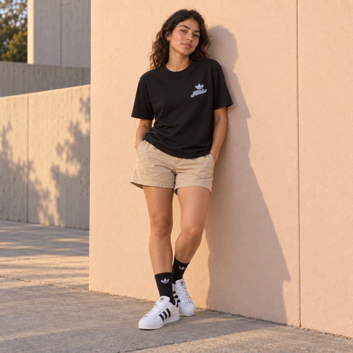 Look completo em pé: Tênis Adidas Superstar II Unissex