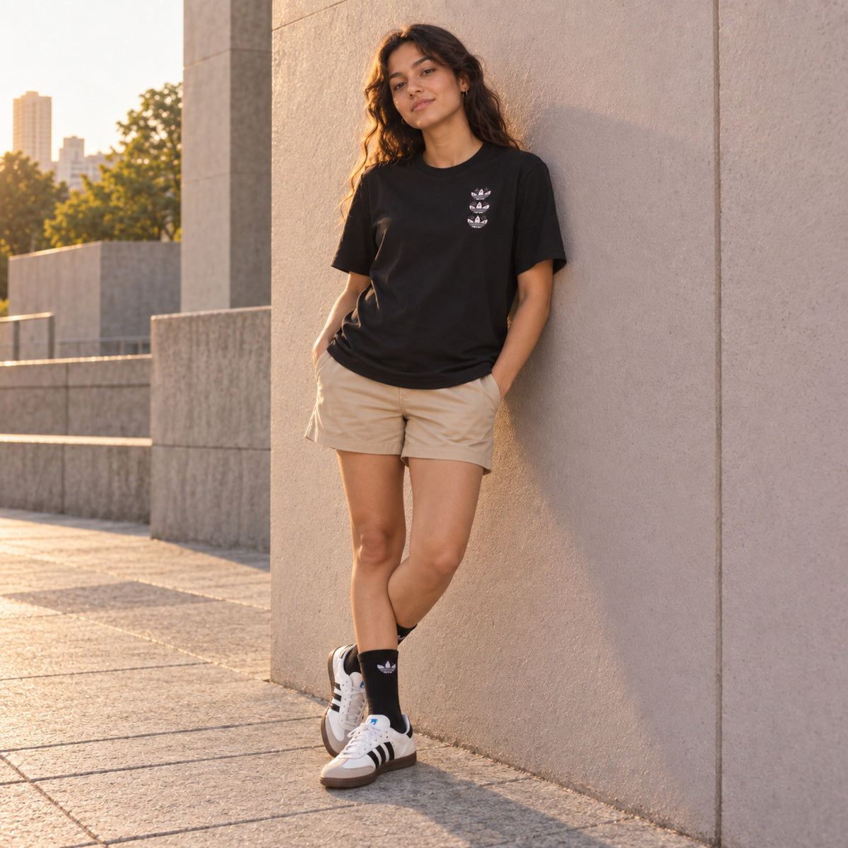 Look completo em pé: Tênis Adidas Samba Adv Unissex