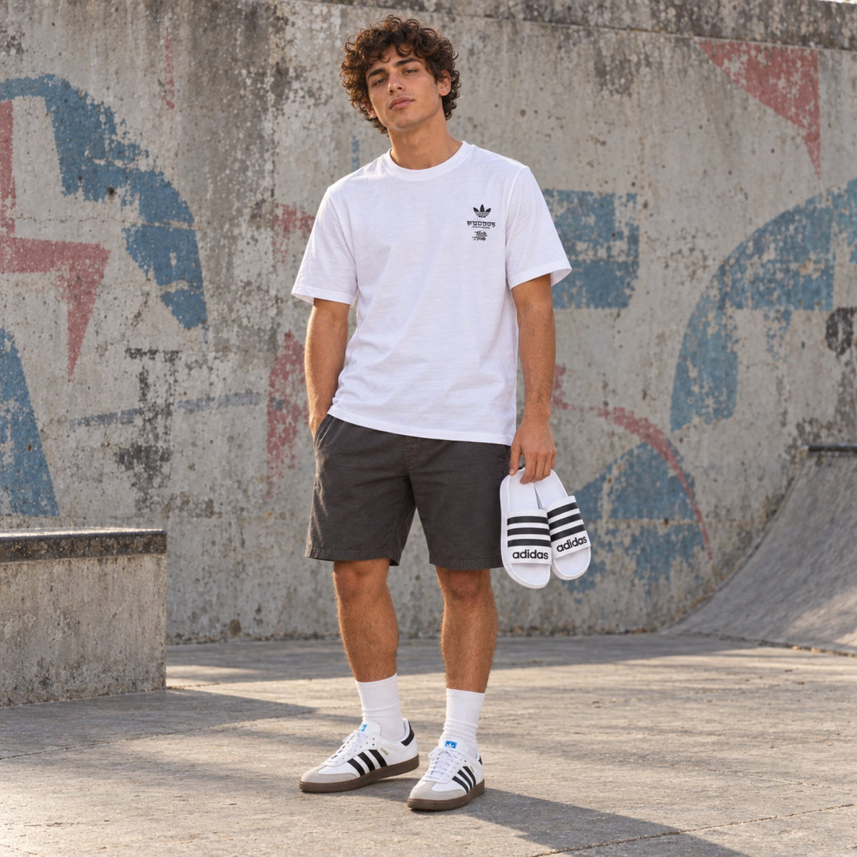 Look completo em pé: Tênis Adidas Samba Adv Unissex