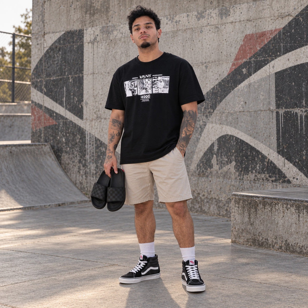 Look completo em pé: Tênis Vans SK8 HI Unissex