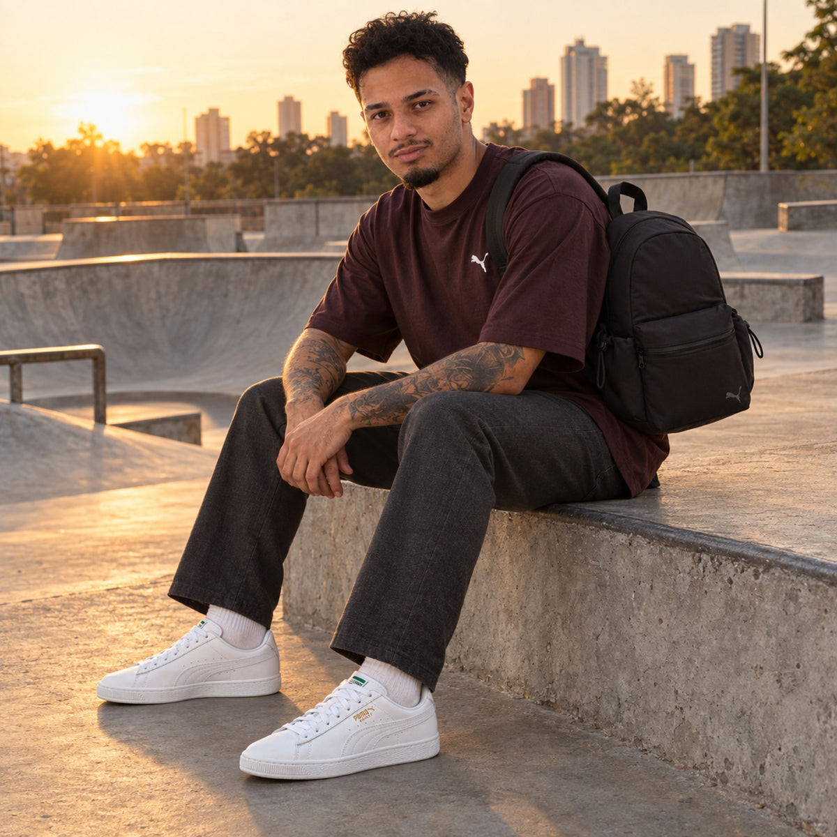 Look completo: Tênis Puma Basket Classic XXI Masculino