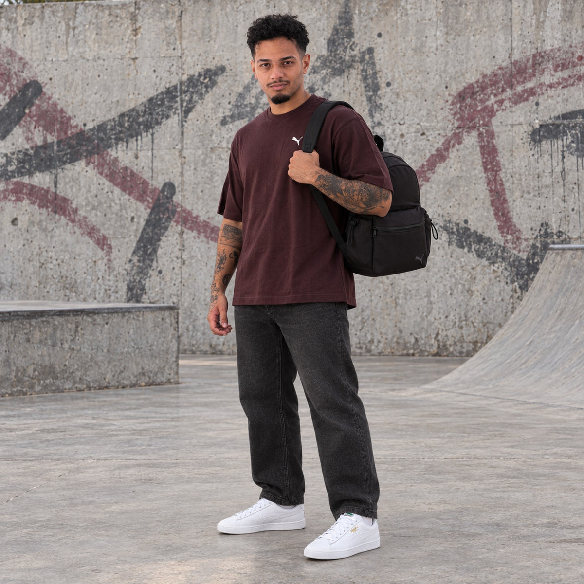 Look completo em pé: Tênis Puma Basket Classic XXI Masculino