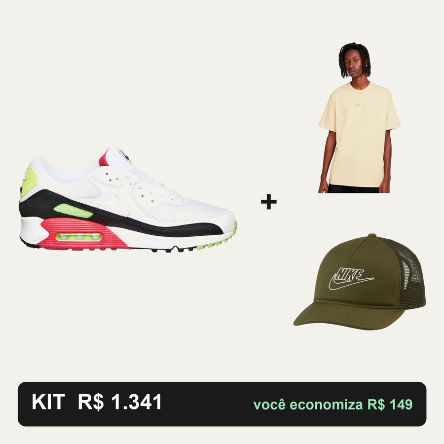 Kit Nike Air Max 90 + Camiseta Nike + Boné Nike — O look completo