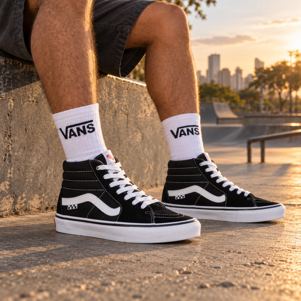 Detalhe dos produtos: Tênis Vans Skate Sk8-Hi Unissex