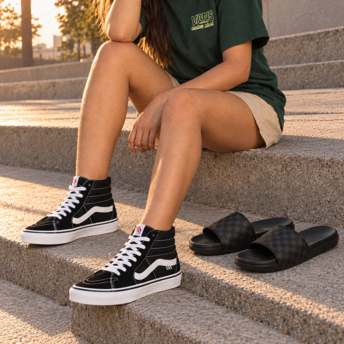 Detalhe dos produtos: Tênis Vans Skate Sk8-Hi Unissex