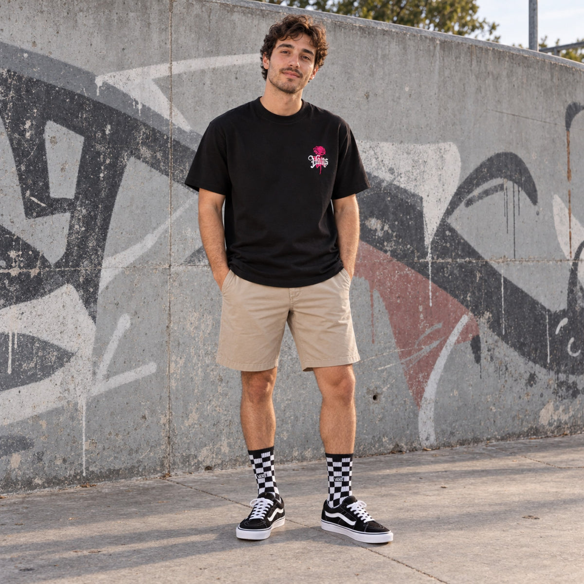 Look completo em pé: Tênis Vans Sk8-Low Unissex