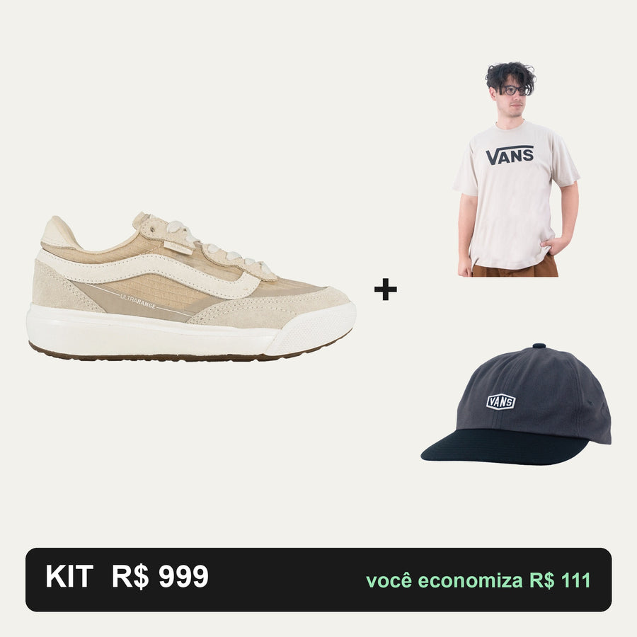 Kit Vans Ultrarange 2.0 Se + Camiseta Vans + Boné Vans — O look completo