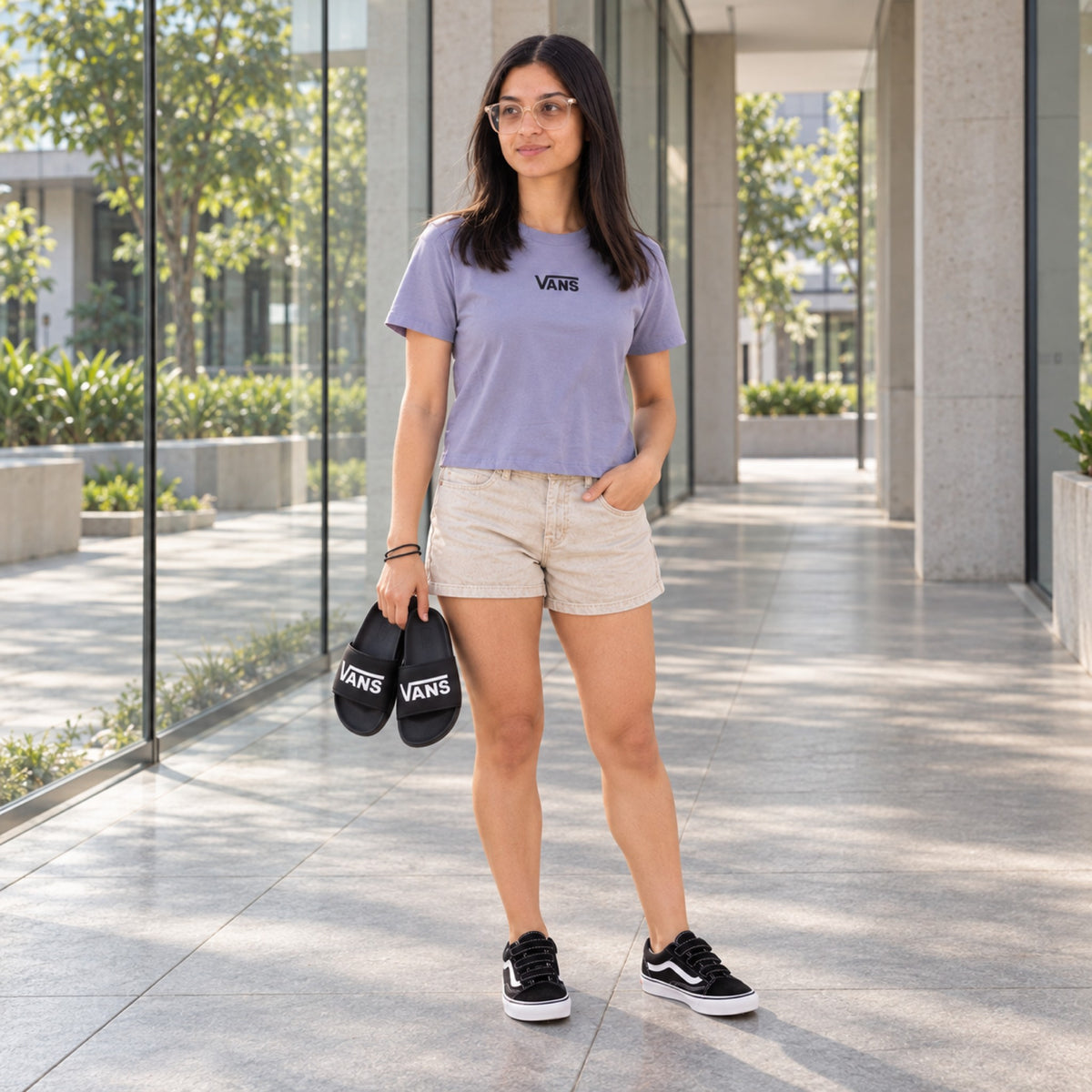 Look completo em pé: Tênis Vans Old Skool V Unissex