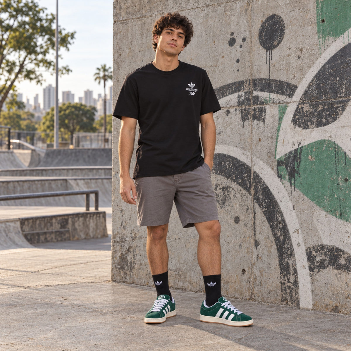 Look completo em pé: Tênis Adidas Campus 00S Unissex