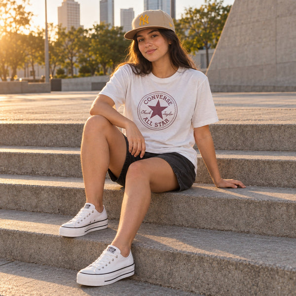 Look completo: Tênis Converse All Star Chuck Taylor Lift Unissex