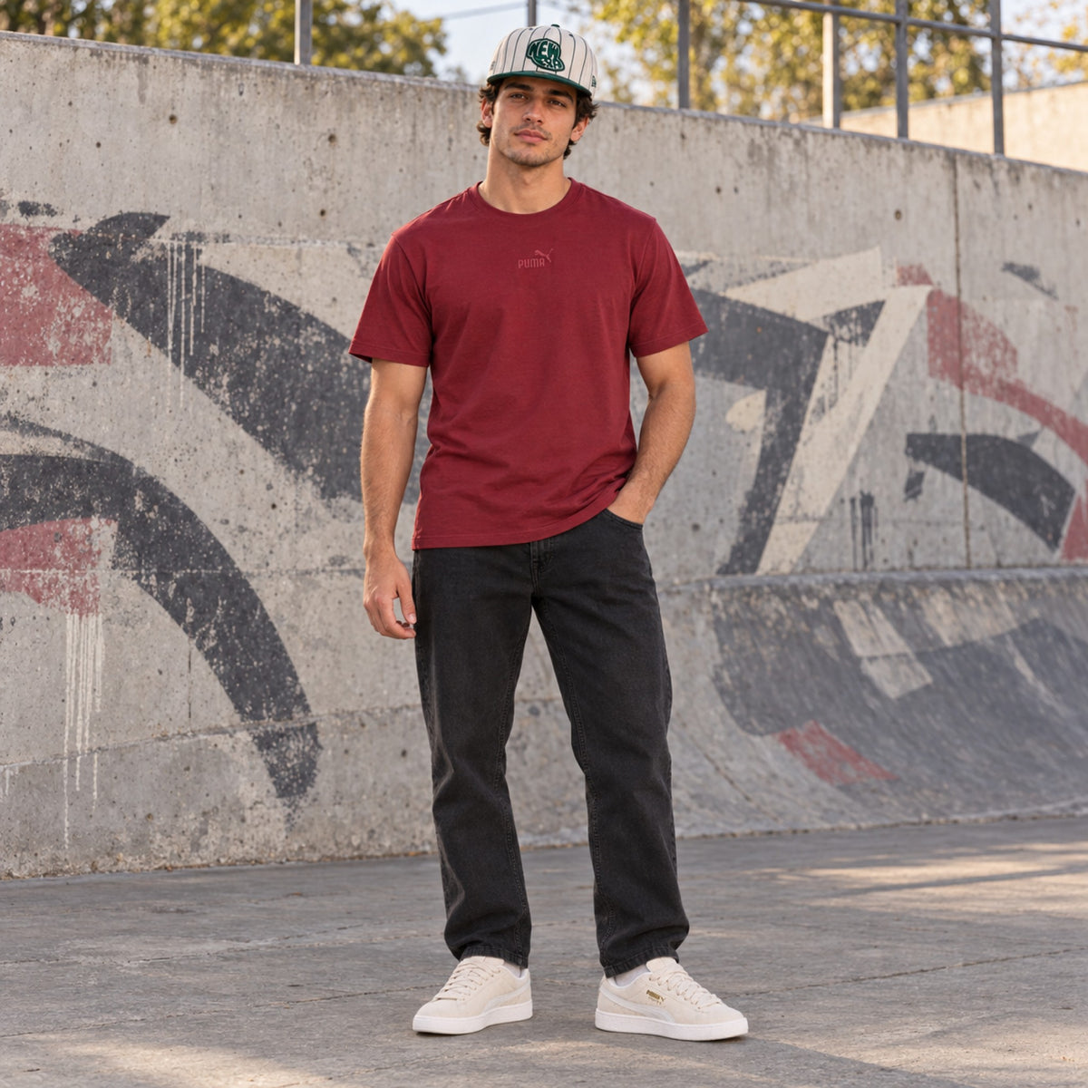 Look completo em pé: Tênis Puma Suede Xl Unissex