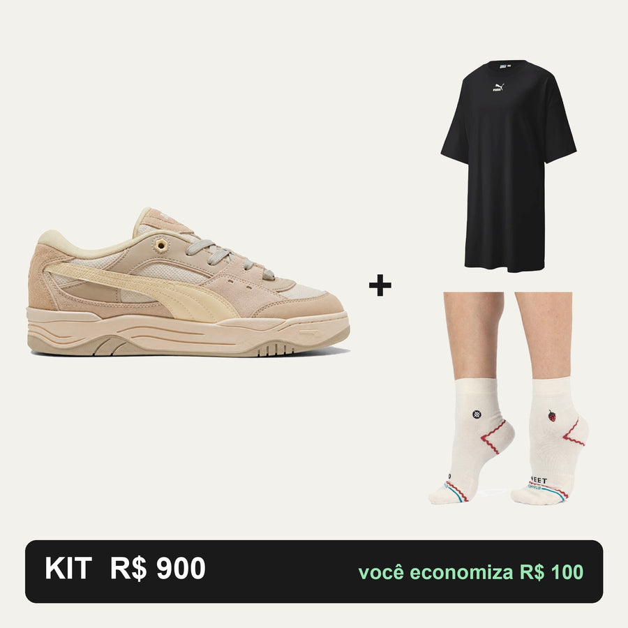Kit Puma 180 + Camiseta Puma + Meia Stance — O look completo