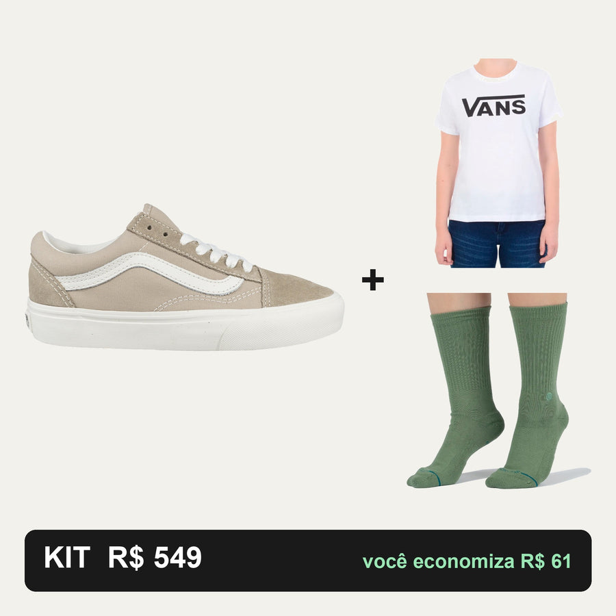 Kit Vans Old Skool + Camiseta Vans + Meia Stance — O look completo
