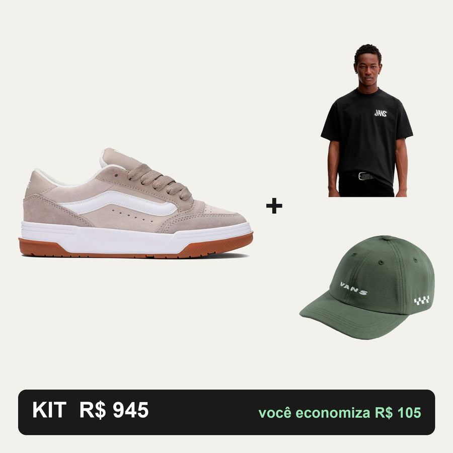 Kit Vans Hylane + Camiseta Vans + Boné Vans — O look completo
