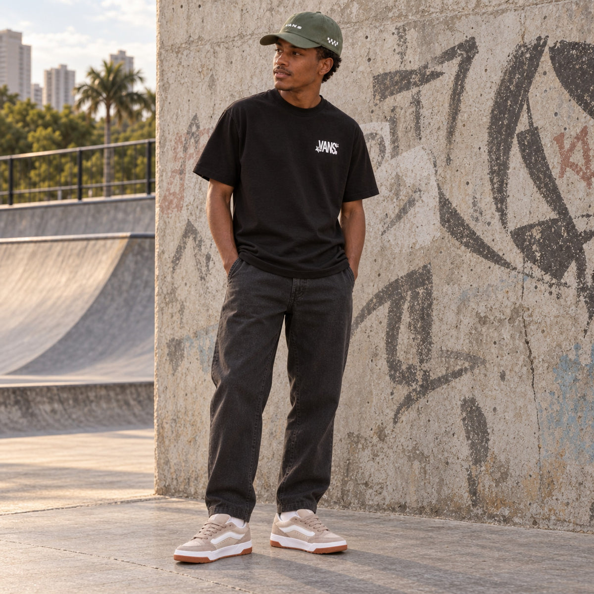 Look completo em pé: Tênis Vans Hylane Unissex