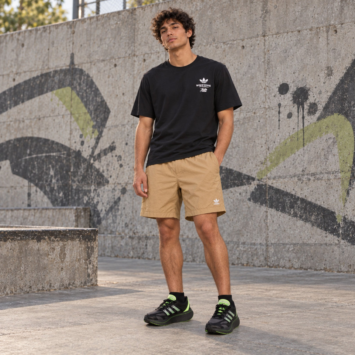 Look completo em pé: Tênis Adidas Adizero Aruku Masculino