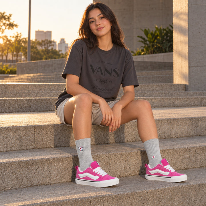 Kit Vans Knu Skool + Camiseta Vans + Meia Stance