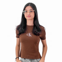 Camiseta Calvin Klein Rib Feminino