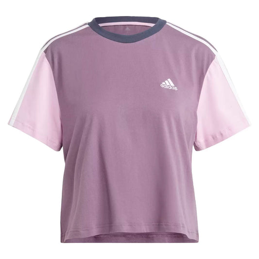 Camiseta Adidas Cropped Essentials Feminino