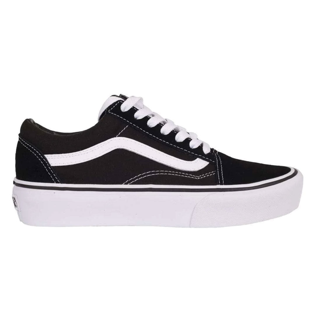 Vans Old Skool Platform preto — lateral