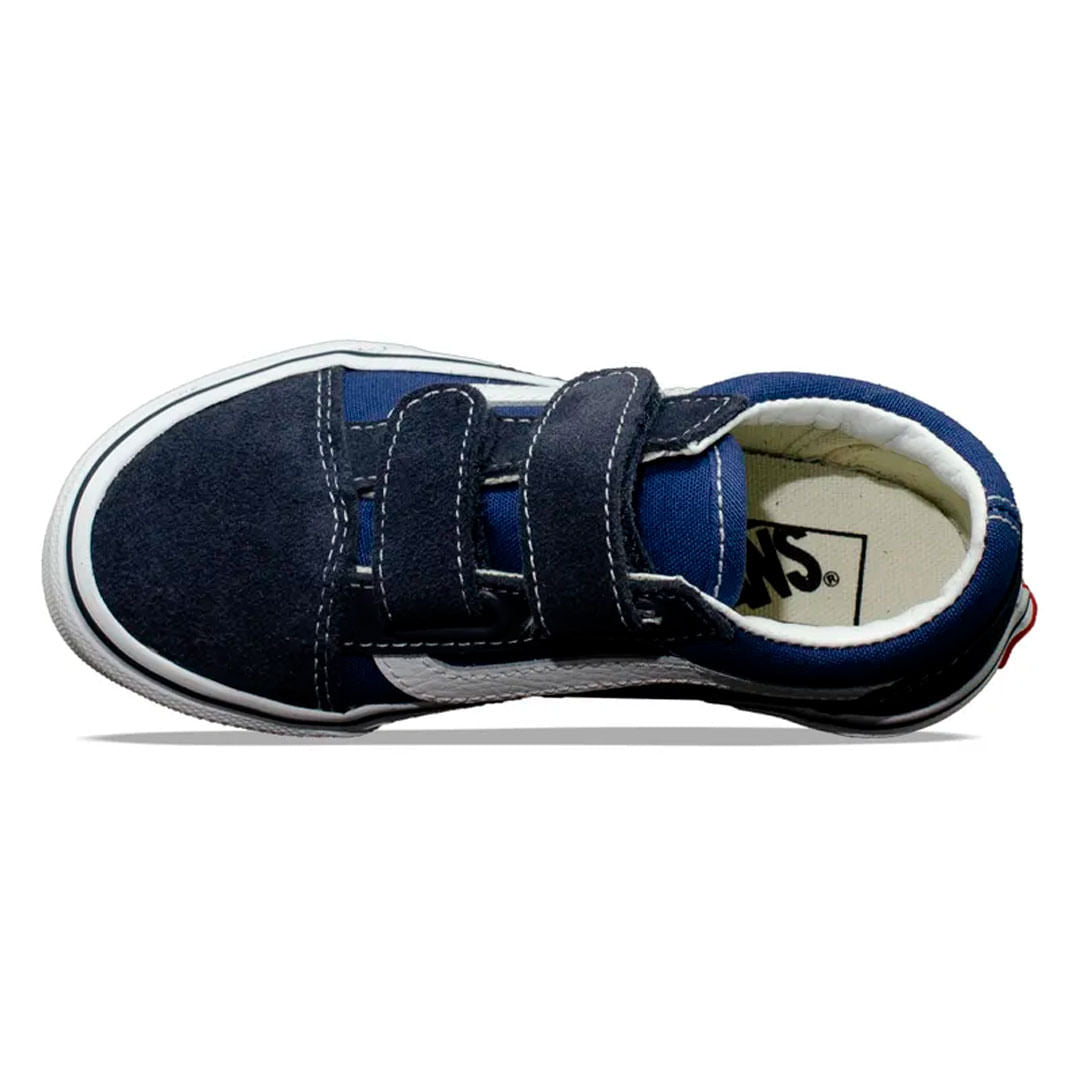 Tênis Vans Old Skool V Infantil Navy True White