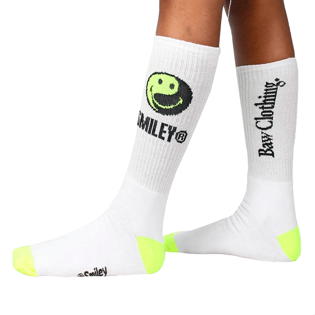 Meia Baw Smiley Yin Yang Unissex