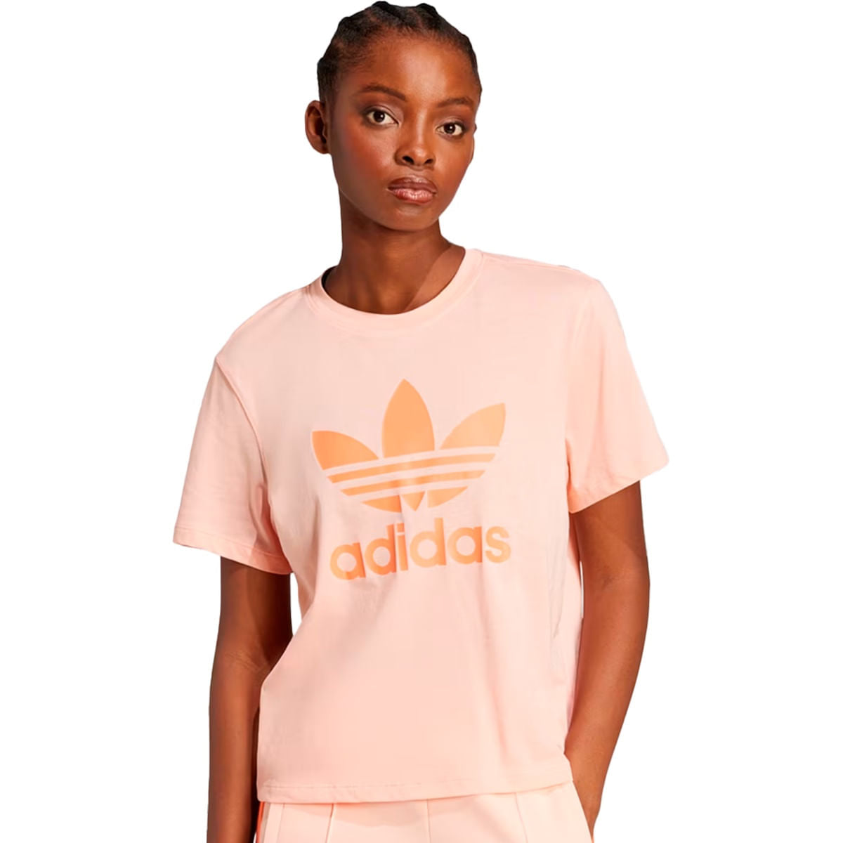 Camiseta Adidas Boxy Adicolor Feminino