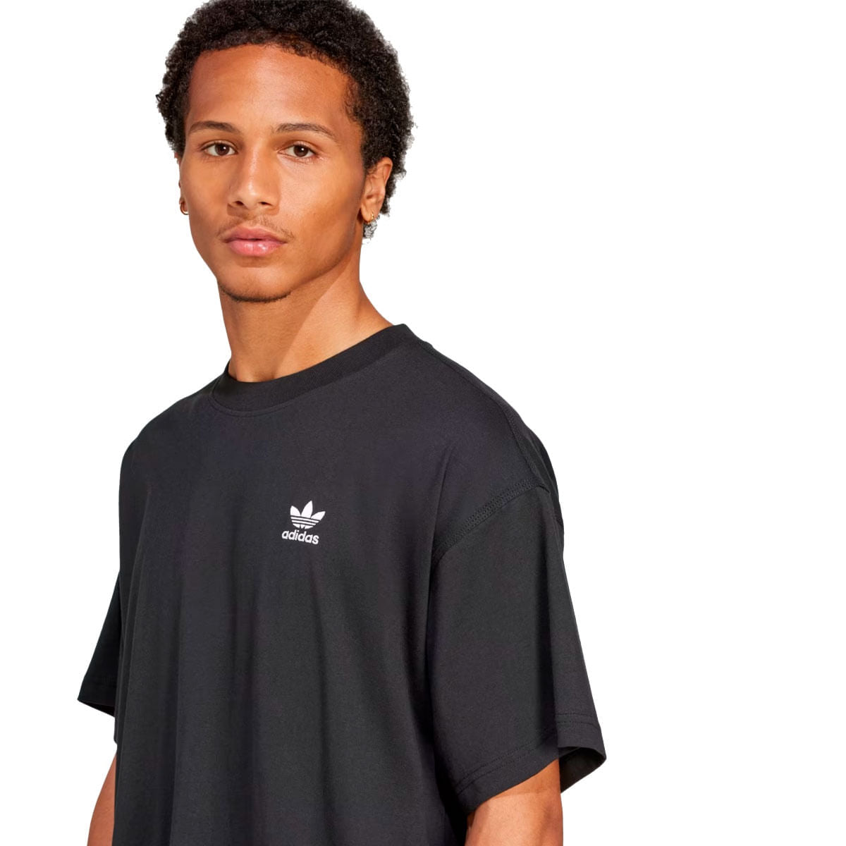 Camiseta Adidas Oversized Trefoil Masculino — detalhe 2