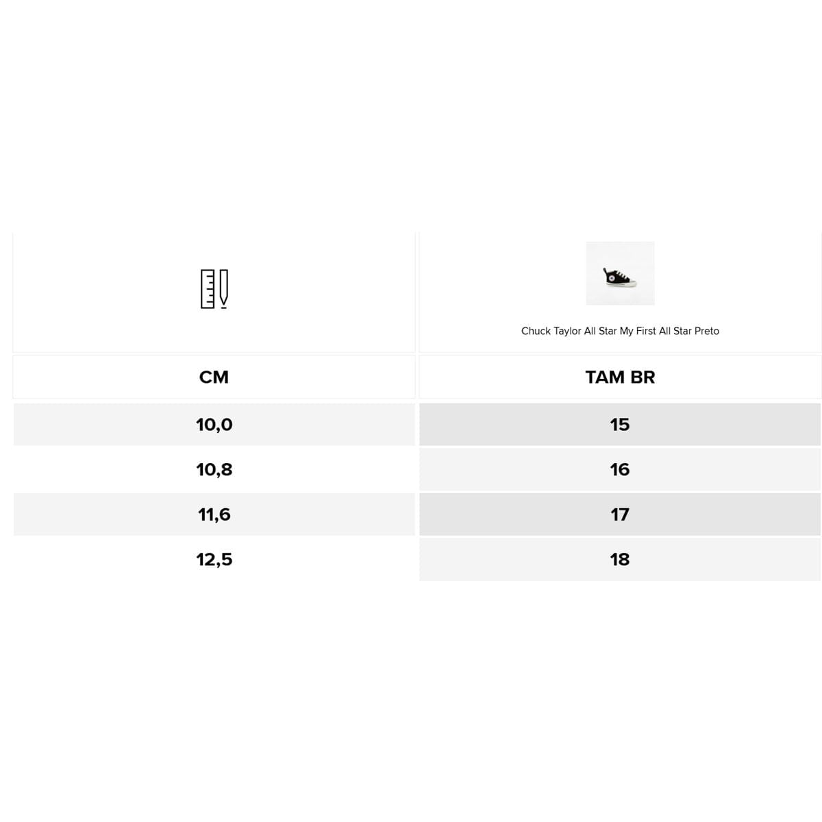 Tênis Converse Chuck Taylor My First Infantil