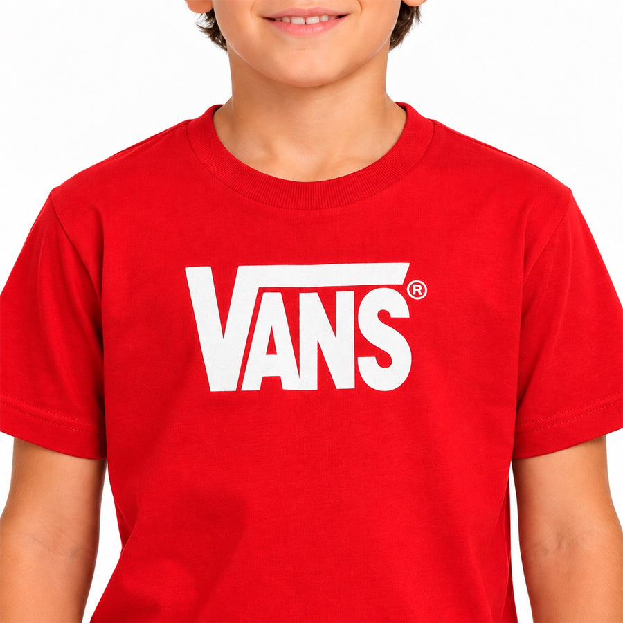 Camiseta Vans Stretch Infantil — O logo em branco